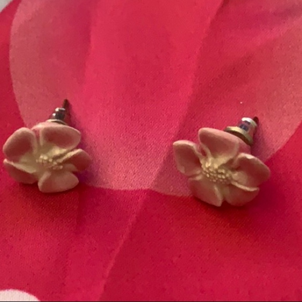 Anthropologie Retro Flower Earrings